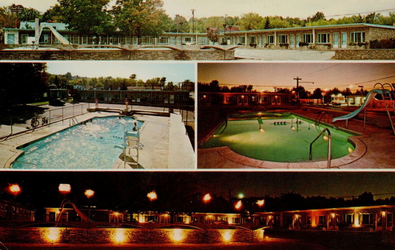 Petoskey Motel (Superior Motel, Petoskey Motor Court) - Vintage Postcard (newer photo)